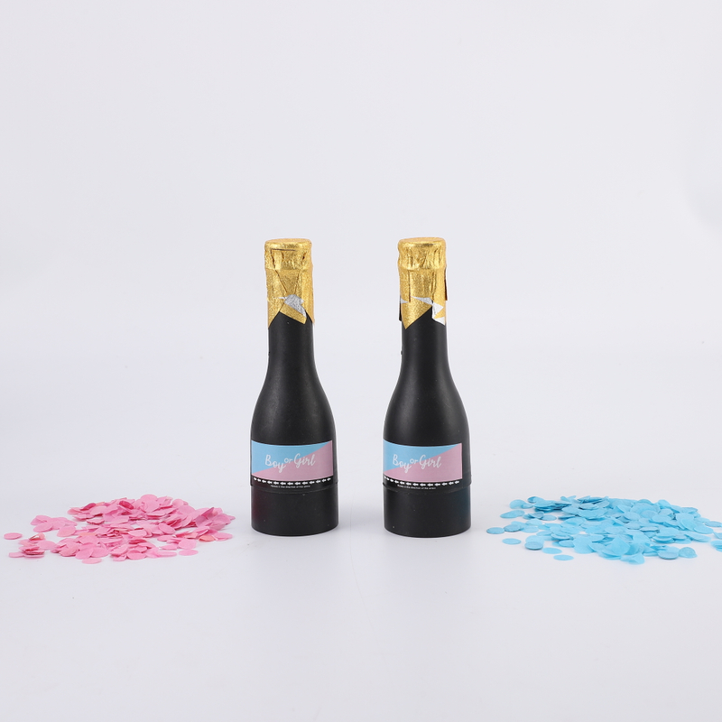 Biodegradable Champagne Bottle Gender Reveal Confetti Cannon Wholesale Confetti Cannon Party Supplies Gender Reveal