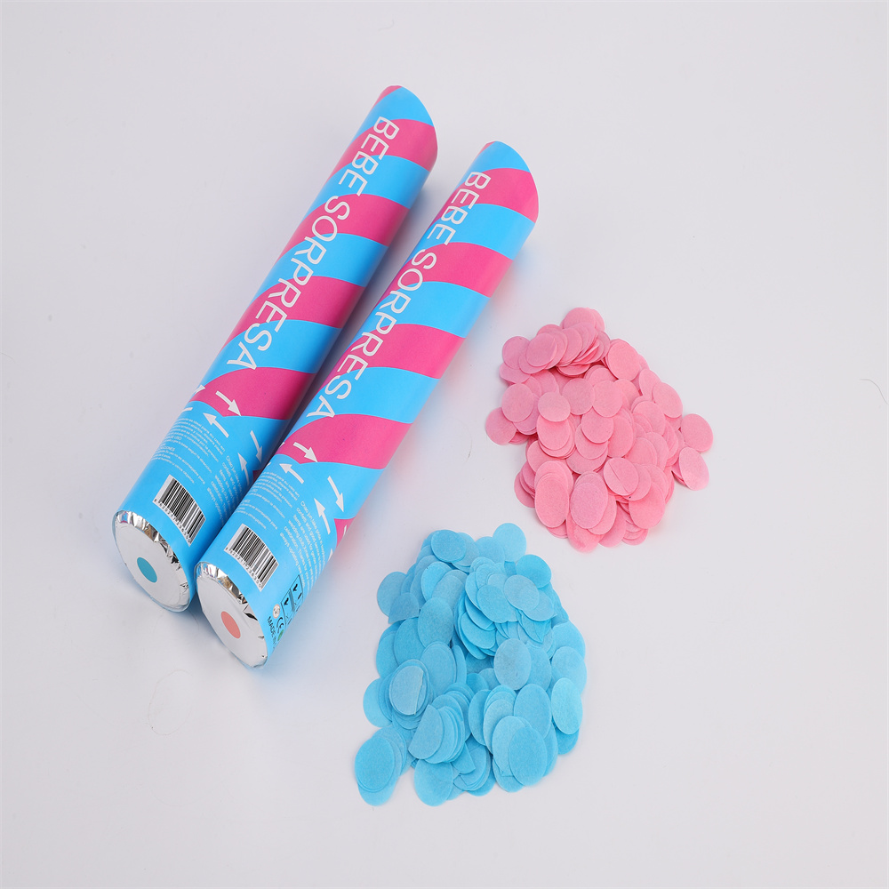 Pop Popper Boy Or Girl Reveal Confetti Cannon Gender Party Decorations Gender Reveal Baby Shower