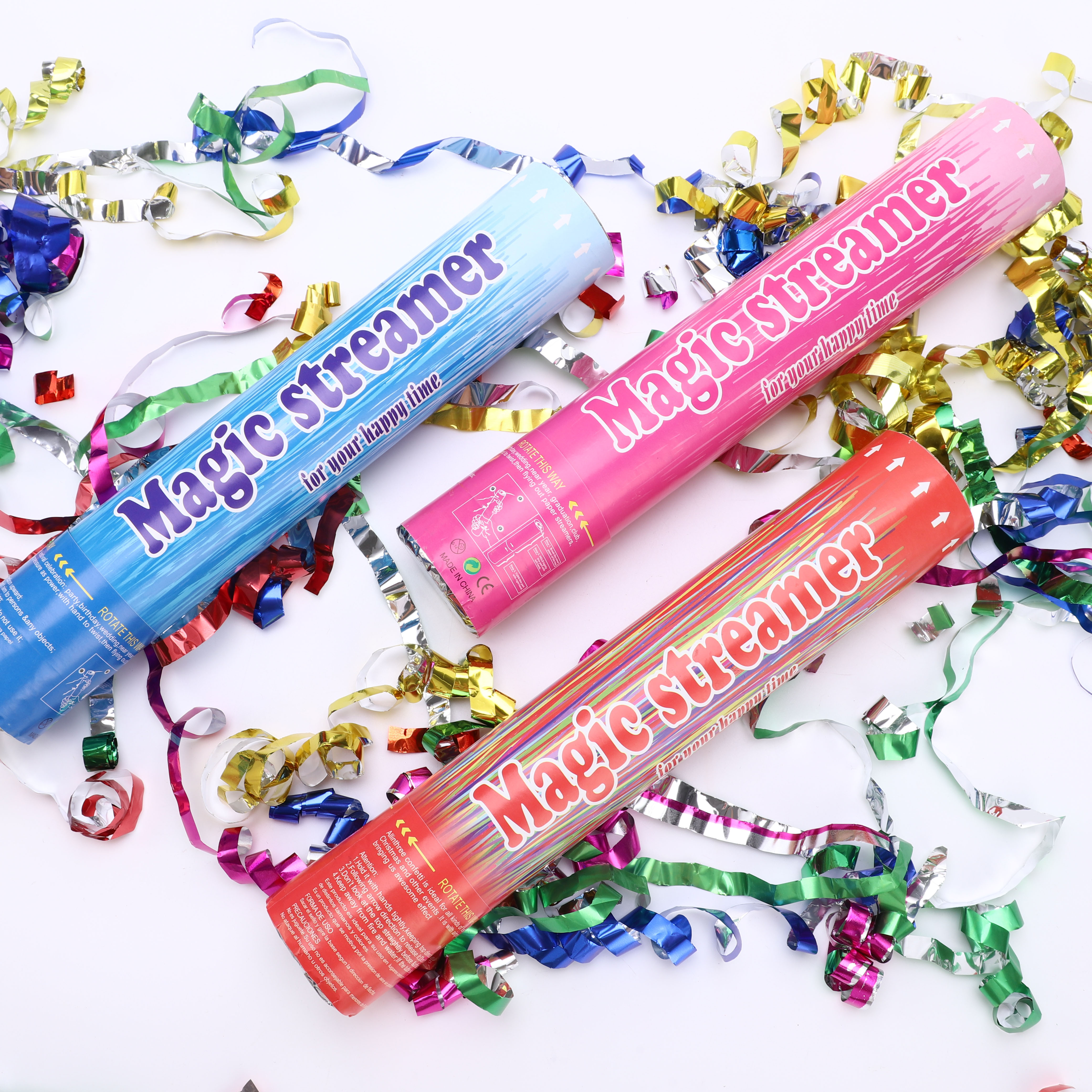 Confetti Poppers Shacking Handheld Kids Birthday Party Favor Confetti